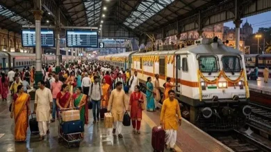 सणासुदीच्या गर्दीसाठी मध्य रेल्वेने जाहीर केलेल्या ४१८ विशेष गाड्यांचे नियोजन आणि रेल्वे मार्ग.