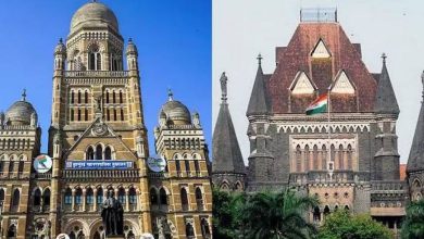 मुंबई महापालिका कार्यालयाची इमारत आणि कनिष्ठ अभियंता भरती प्रक्रियेचे प्रतीक दर्शवणारे छायाचित्र.