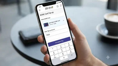 BHIM App द्वारे NCMC कार्डचे Top-up करतानाचे दृश्य