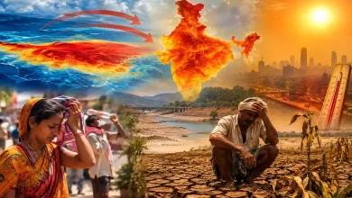 भारतावर 'सुपर एल निनो'च्या संकटाचा इशारा देणारे हवामान बदलाचे छायाचित्र