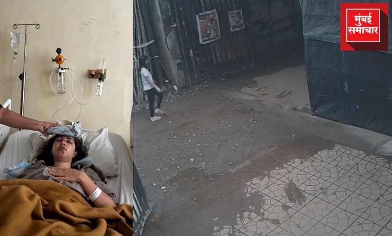 ताडदेव दुर्घटनेत जखमी झालेल्या तरुणीच्या उपचाराची व घटनेची माहिती देणारी बातमी.