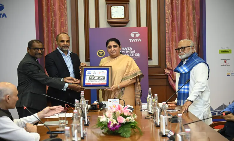टाटा मुंबई मॅरेथॉन नोंदणी शुभारंभाप्रसंगी बोलताना उपमुख्यमंत्री सुनेत्रा पवार