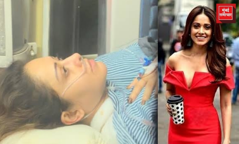 Nushrratt Bharuccha has arrived back in Mumbai via an air ambulance after suffering a severe spina