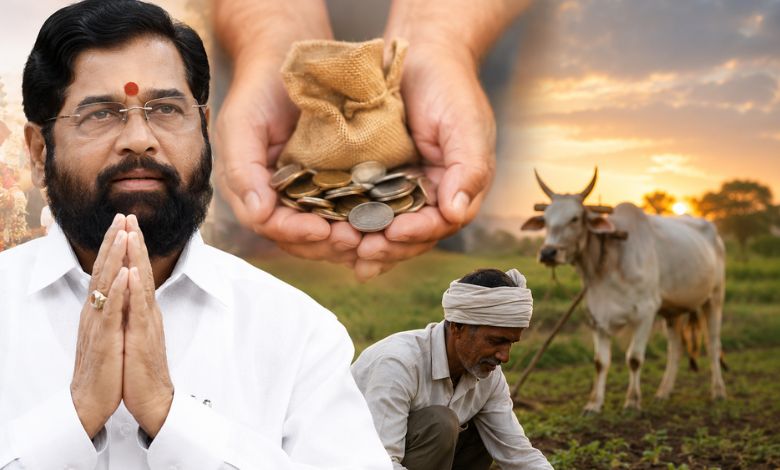 शेतकऱ्यांच्या मदतीसाठी उत्सव साधेपणाने साजरे करण्याचे भावनिक आवाहन करताना उपमुख्यमंत्री एकनाथ शिंदे