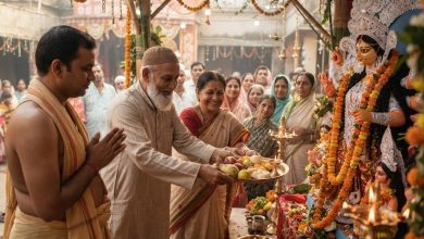 नऊ दिवसांच्या नवरात्रोत्सवात देशपातळीवर पाहायला मिळणारी सामाजिक सलोखा आणि हिंदू-मुस्लिम बंधुभावाच्या अनोख्या परंपरांची झलक.
