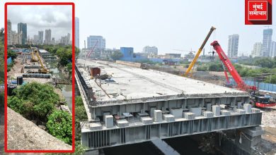 नेहरू विज्ञान केंद्र ते नेहरू तारांगण उड्डाणपूल प्रकल्पस्थळाची पाहणी करताना महापालिका अतिरिक्त आयुक्त अभिजीत बांगर