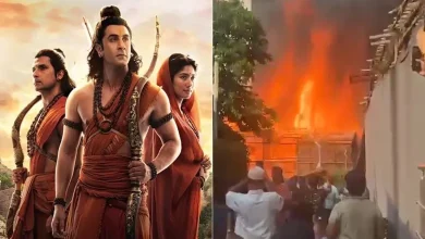 मुंबईतील गोरेगाव फिल्म सिटीमध्ये रणबीर कपूर आणि साई पल्लवी यांच्या आगामी 'रामायण' चित्रपटाच्या सेटवर भीषण आग.