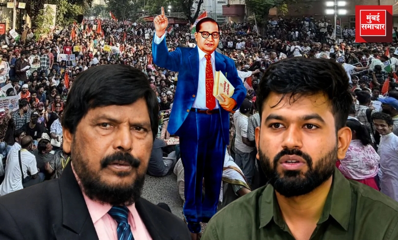 रामदास आठवले यांचा अभिजीत दिपके यांना इशारा देणारा फोटो